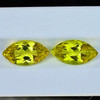 20x11 mm 2pcs { 18.02 cts} Marquise Brilliant Cut AAA Fire AAA Green Gold Lemon Quartz Natural {Flawless-VVS}--AAA Grade