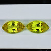 17.5x9.5 mm 2pcs { 12.32 cts } Marquise Brilliant Cut AAA Fire AAA Green Gold Lemon Quartz Natural {Flawless-VVS}--AAA Grade