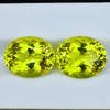 16x13 mm 2pcs { 21.53 cts } Oval Brilliant Cut Best AAA Fire Intense Green Gold Lemon Quartz Natural {Flawless-VVS}--AAA Grade