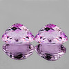 9x7 mm 2 pcs { 6.84 cts} Oval Brilliant Cut Extreme Brilliancy Intense Pink Kunzite Natural  (Flawless-VVS)--AAA Grade