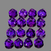 4.00 mm 16 pcs Heart Intense Royal Purple Amethyst Natural {Flawless-VVS1}