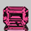 8x6 mm { 2.17 cts } Octagon Emerald Cut AAA Neon Premium Raspberry Pink Rhodolite Garnet Natural (Umbalite) {Flawless-VVS1}--AAA Grade
