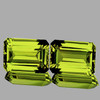 14x10 mm 2pcs Octagon Emerald Cut AAA Fire Natural Green Gold Lemon Quartz {Flawless-VVS}