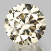 3.00 mm {0.13 cts} Round Brilliant Cut AAA Fire Natural Bright Champagne Diamond {VVS}