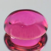 9x7 mm { 2.43 cts} Oval Cabochon AAA Luster Intense Pink Red Rubellite {Flawless-VVS}--AAA Grade