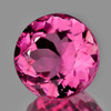 6.00 mm { 0.82 cts } Round Brilliant Cut AAA Fire Intense Pink Tourmaline Natural {VVS}--AAA Grade