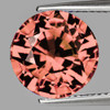 6.00 mm { 0.92 cts } Round Machine Cut Extreme Brilliancy Natural AAA Padparadscha Pink Tourmaline {Flawless-VVS}--AAA Grade