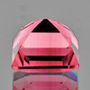 5.50 mm { 1.03 cts } Square Buff Top Cut AAA Fire Intense Padparadscha Pink Tourmaline {Flawless-VVS1}