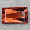 10x6.5 mm { 2.82 cts } Baguette Machine Scissor Cut Extreme Brilliancy Intense AAA Padparadscha Tourmaline Natural { Flawless-VVS }--AAA Grade