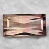 9.5x5 mm { 1.53 cts } Baguette Machine Cut Extreme Brilliancy Natural Peach Pink Tourmaline {Flawless-VVS}