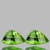 6.5x5 mm 2pcs { 1.90 cts} Pear AAA Fire Rainbow Sparkles Premium Green Demantoid Natural {Flawless-VVS}--AAA Grade