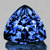 6.00 mm { 1.25 cts} Trillion Best AAA Fire Intense Ceylon Blue Sapphire Natural {Flawless-VVS}--AAA Grade