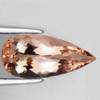 14x7 mm { 2.67 cts } Pear Brilliant Cut Extreme Brilliancy AAA Peach Pink Morganite Natural { Flawless-VVS }--AAA Grade