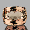 8x6 mm { 1.32 cts } Cushion Brilliant Cut Extreme Brilliancy Intense Peach Morganite Natural { Flawless-VVS }--AAA Grade