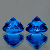 9.00 mm 2pcs Round Brilliant Cut Best AAA Fire Premium Swiss Blue Topaz Natural {Flawless-VVS1}--Premium Grade
