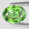 6x4.5 mm { 0.71 cts } Oval AAA Luster Rainbow Sparkle AAA Green Demantoid Natural ( VVS )--Horsetail Inclusion