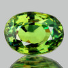 6x4.5 mm { 0.78 cts } Oval AAA Luster Rainbow Sparkle AAA Green Demantoid Natural ( Flawless-VVS )