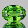 6.5x5 mm { 0.82 cts } Oval AAA Luster Rainbow Sparkle Intense Green Demantoid Natural ( Flawless-VVS)--AAA Grade