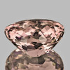 11x9 mm { 4.07 cts} Oval Brilliant Cut Extreme Brilliancy Natural AAA Peach Pink Morganite [Flawless-VVS]--AAA Grade