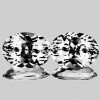 7.5x5 mm 2pcs Oval Machine Brilliant Cut Extreme Brilliancy Natural Colorless Goshenite (White Beryl ) {Flawless-VVS}
