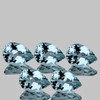 7x5 mm 5 pcs Pear Brilliant Cut Best AAA Fire Natural Santa Maria Blue Aquamarine {Flawless-VVS}--AAA Grade