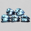 6x4 mm 5 pcs Pear Brilliant Cut Extreme Brilliancy Natural Santa Maria Blue Aquamarine {Flawless-VVS}--AAA Grade