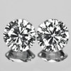 6.00 mm 2pc Round Machine Brilliant Cut Extreme Brilliancy Natural Colorless Goshenite (White Beryl ) {Flawless-VVS}
