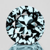 8.00 mm {1.47 cts } Round Brilliant Cut Extreme Brilliancy Natural Santa Maria Blue Aquamarine {Flawless-VVS1}--AAA Grade