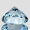 8.00 mm {1.47 cts } Round Brilliant Cut Extreme Brilliancy Natural Santa Maria Blue Aquamarine {Flawless-VVS1}--AAA Grade