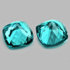 5.00 mm  2pcs Cushion Brilliant Cut AAA Fire Intense Paraiba Green Blue Apatite Natural {Flawless-VVS}--AAA Grade