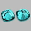 6.00 mm 2pcs Cushion Brilliant Cut AAA Fire Intense Paraiba Green Blue Apatite Natural {Flawless-VVS}--AAA Grade