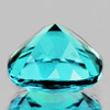 6.50 mm { 1.21 cts } Cushion Brilliant Cut AAA Fire Intense Paraiba Green Blue Apatite Natural {Flawless-VVS}--AAA Grade