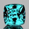 6.50 mm { 1.21 cts } Cushion Brilliant Cut AAA Fire Intense Paraiba Green Blue Apatite Natural {Flawless-VVS}--AAA Grade