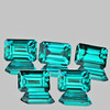 6x4 mm 5 pcs Octagon Emerald Cut Best AAA Fire Intense Paraiba Green Blue Apatite Natural {Flawless-VVS}--AAA Grade