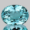 8.5x7 mm { 1.74 cts } Oval Brilliant Cut Extreme Brilliancy Natural AAA Paraiba Blue Apatite {Flawless-VVS}--AAA Grade