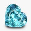 6.50 mm { 1.21 cts} Heart Brilliant Cut Extreme Brilliancy AAA Paraiba Blue Apatite Natural {Flawless-VVS}--AAA Grade