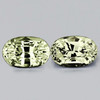 6x4 mm 2 pcs Oval Machine Cut Extreme Brilliancy Natural Canary Sapphire  Madagascar (Flawless-VVS--AAA Grade