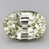 6x4 mm 1 pcs Oval Machine Cut Extreme Brilliancy Natural Light Canary Sapphire  Madagascar (Flawless-VVS)