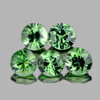 3.30 mm 5 pcs Round Diamond Cut AAA Green Sapphire Natural {Flawless-VVS1}