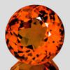 10.50 mm { 4.20 cts } Round Brilliant Cut AAA Fire Intense Madeira Orange Citrine Natural {Flawless-VVS1}--AAA Grade