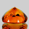 9.50 mm { 3.70 cts } Cushion Brilliant Cut AAA Fire Intense Madeira Orange Citrine Natural {Flawless-VVS1}--AAA Grade