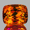 11x9 mm { 4.18 cts } Cushion Brilliant Cut AAA Fire Intense Madeira Orange Citrine Natural {Flawless-VVS1}--AAA Grade