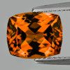 11x9.5 mm { 4.03 cts } Cushion Brilliant Cut AAA Fire Intense Madeira Orange Citrine Natural {Flawless-VVS1}--AAA Grade