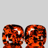 10.00 mm 2pcs Cushion Brilliant Cut AAA Fire Intense Madeira Orange Citrine Natural {Flawless-VVS1}--AAA Grade