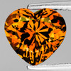 10.00 mm { 2.77 cts } Heart Brilliant Cut AAA Fire Intense Madeira Orange Citrine Natural {Flawless-VVS1}--AAA Grade
