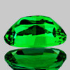 7x5 mm { 0.91 cts} Oval Extreme Brilliancy Intense Emerald Green Tsavorite Garnet Natural {Flawless-VVS} --AAA Grade