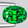 7x5 mm { 0.91 cts} Oval Extreme Brilliancy Intense Emerald Green Tsavorite Garnet Natural {Flawless-VVS} --AAA Grade