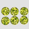 3.50 mm 6 pcs Round Machine Brilliant Cut Extreme Brilliancy Intense Green Yellow Chrysoberyl Natural {Flawless-VVS}--AAA Grade