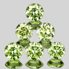 3.50 mm 6 pcs Round Machine Brilliant Cut Extreme Brilliancy Natural Yellow Green Chrysoberyl {Flawless-VVS}--AAA Grade