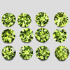 2.80 mm 12 pcs Round Machine Brilliant Cut Extreme Brilliancy Natural AAA Yellow Green Chrysoberyl {Flawless-VVS}--AAA Grade